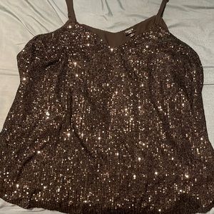 Torrid black sequin tank top